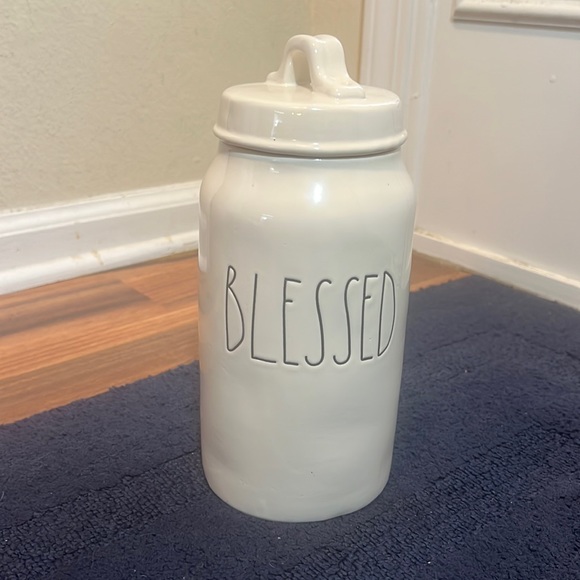 Rae Dunn Accents Rae Dunn Blessed White Ceramic Canister Poshmark